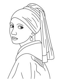 Pige med perleørering