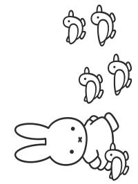 Miffy med ællinger