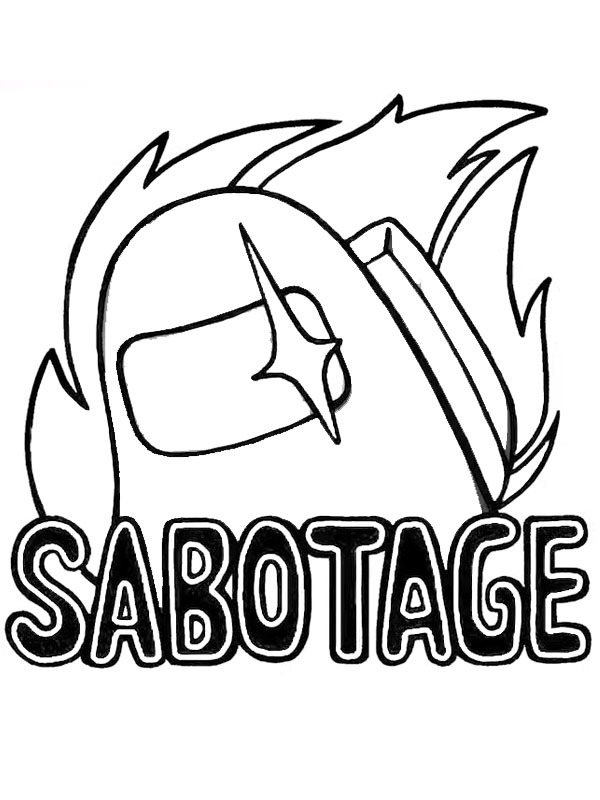 Among Us (Sabotage Button) Tegninger