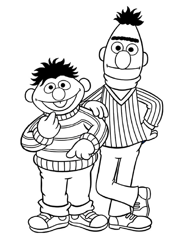 Bert og Ernie Tegninger